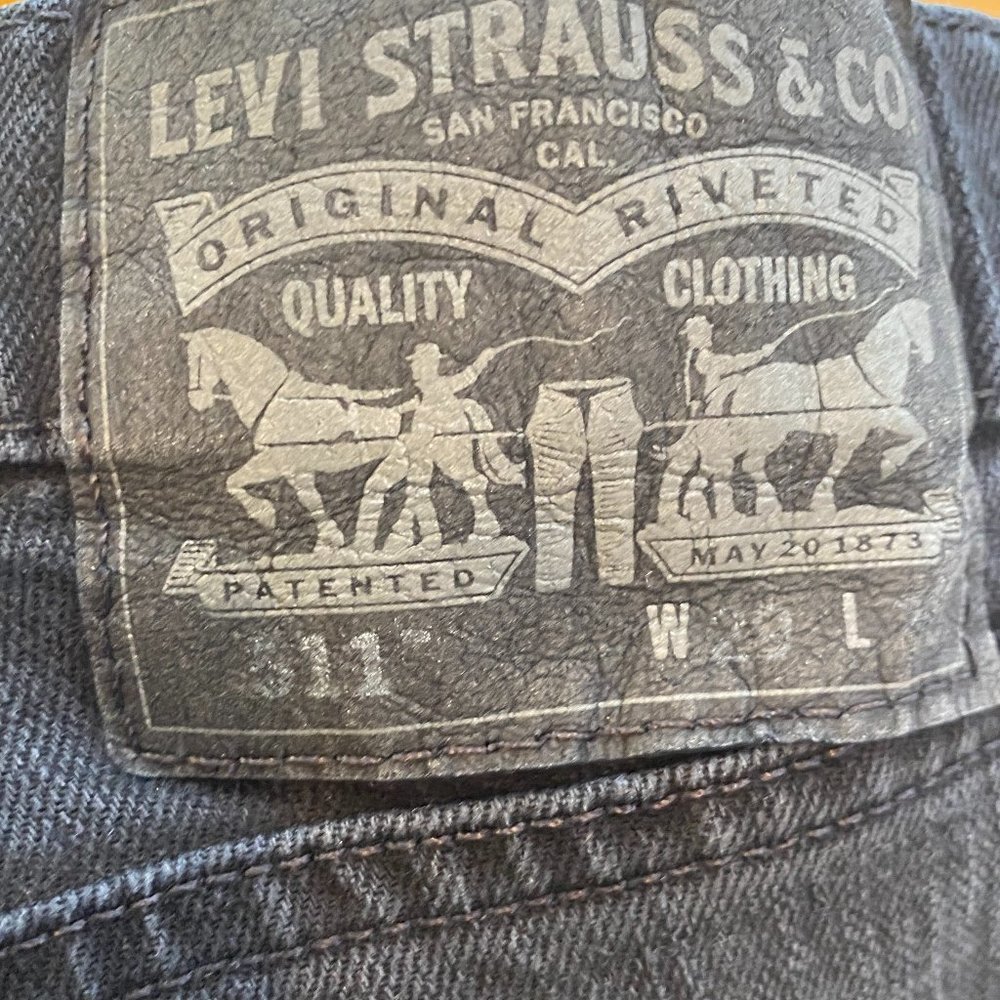 Levi's 511, black, men's size W 29 L30 straight leg jeans. - Picture 5 of 6